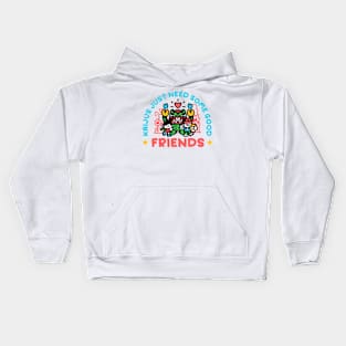 Kaijus just need friends Kids Hoodie